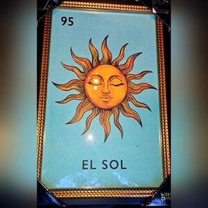 Loteria #95 El Sol print by Sapna Shah